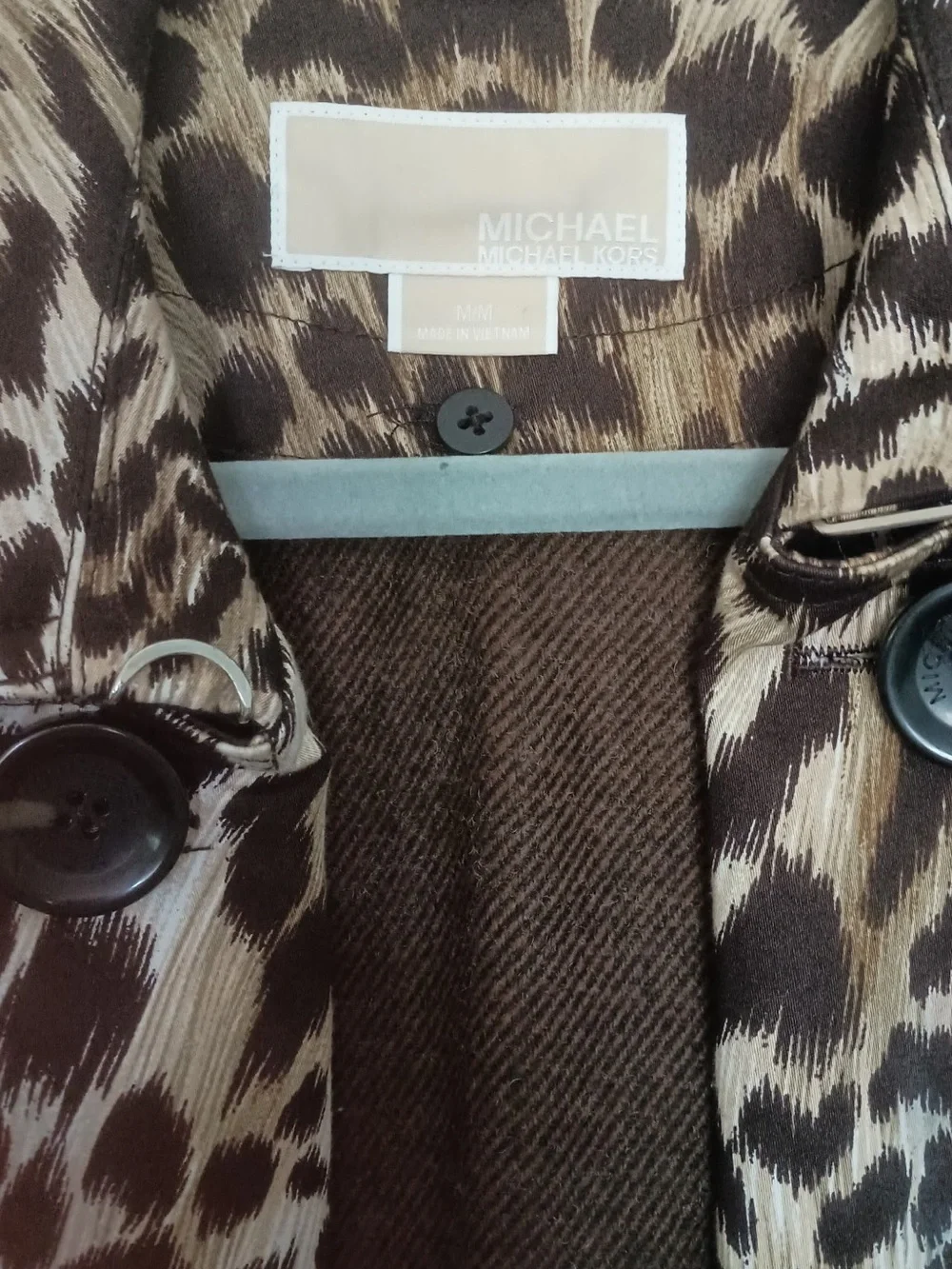 Leopard Print Michael kors coat